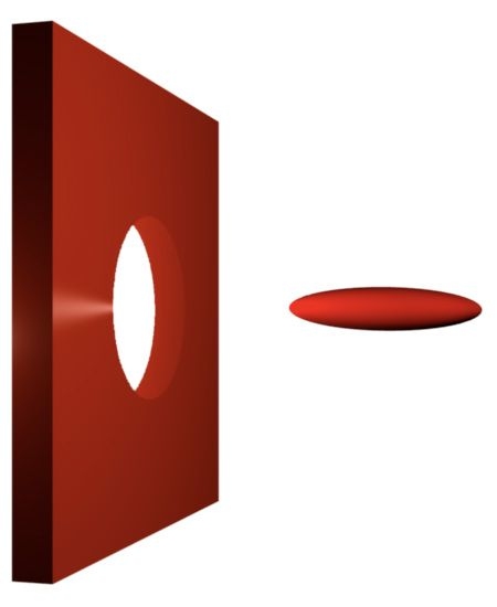 New computational techniques developed at MIT confirmed that the complex quantum effects known as Casimir forces would cause tiny objects with the shapes shown here to repel each other rather than attract.