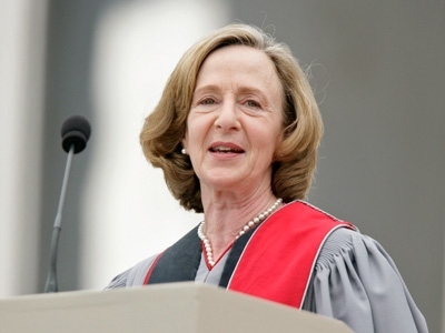 MIT President Susan Hockfield delivers her charge to the graduates at the Institute's 144th Commencement on Friday, June 4.