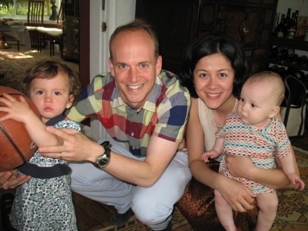 John Ochsendorf, Anne Carney, and their two children, Lucia and Liam.