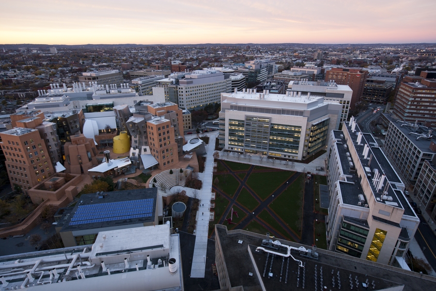 Known as the Promenade, the new sidewalk that runs along the Stata amphitheater to the intersection of Main and Vassar streets is what May calls a “super-highway pedestrian path” that serves as the formal connection between MIT and Cambridge. He imagines traditions being established along this space, including processional and hooding ceremonies at graduation time. The spot is also a logical s...