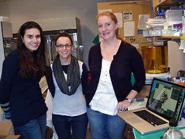 From left to right: Oksana Sergeeva, Kate Moreau and Kelly Knee.