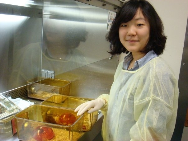 Yoonjeong Cha, who is undertaking cell and molecular biology research at Leipzig University Medical School.