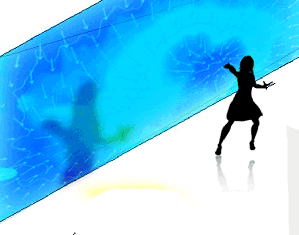 'Maxwell’s Dream: Painting with Light' by Kaustuv De Biswas and Daniel Rosenberg, graduate students in architecture; location to be determined.