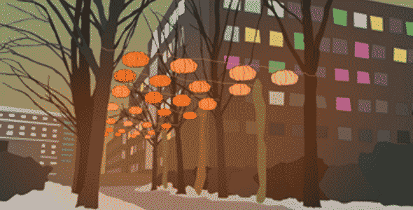 'Chroma District' by Eyal Shahar and Akito van Troyer, graduate students in media arts and sciences; in the walkway from the Kendall MBTA stop to the Whitaker Building, E25.