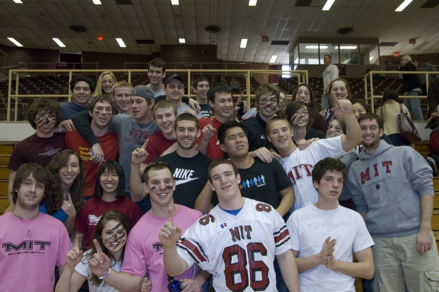 MIT Student Life arranged for a bus to take students to Worcester to cheer for the team. Enthusiastic support from the crowd was a factor for the team both days of the tournament.