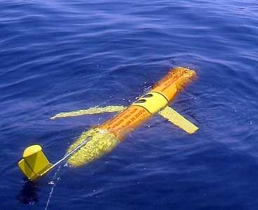 One of two Slocum gliders owned and operated by the USC Center for Integrated Networked Aquatic PlatformS (CINAPS).