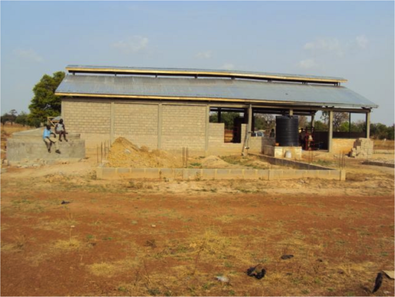 The nearly completed factory, in March of this year.