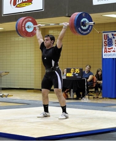 Mike Nackoul opening Clean & Jerk of 165 kilos (363 pounds).