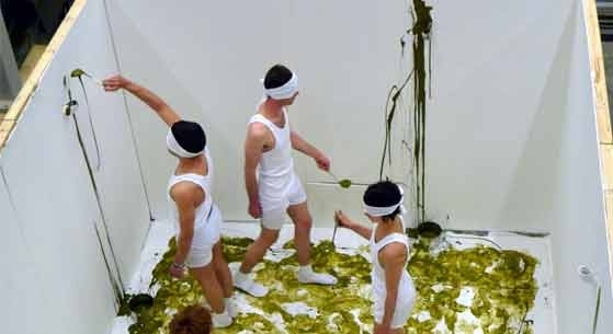 <i>Instructions for Getting Lost</i>, 2010. Performance, structure: 10x10 feet. Duration: 10 minutes.