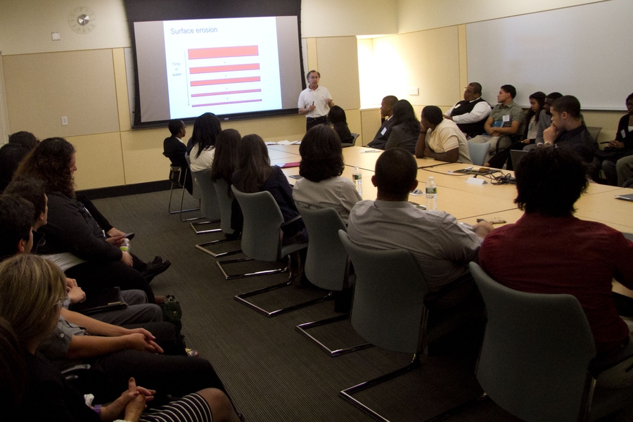 David H. Koch Institute Professor Robert Langer presents his research and experience to the 2011 Access attendees.
