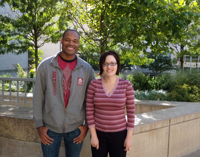 Ajamu Kitwana, left, and Esther Faust.