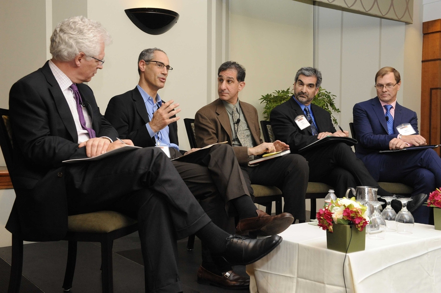 l to r: Richard K. Lester, Daniel Goldman, David M. Hart, Peter Rothstein, Neil Rasmussen. 