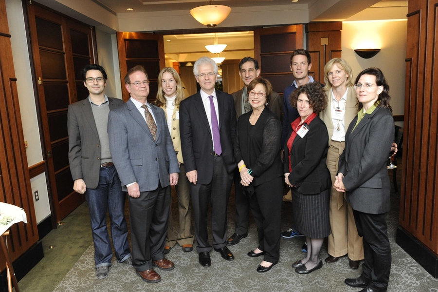 l to r: Florian Metzler (graduate student), Dr. Harvey Michaels (DUSP), Ashley Finan (graduate student), Prof. Richard K. Lester, Prof. David M. Hart, Anita Kafka, Jonas Nahm (graduate student), Carol Sardo, Dr. Elizabeth Reynolds, Kathy Araujo (graduate student)