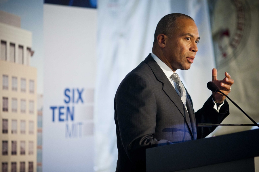 Massachusetts Gov. Deval Patrick discussed the social significance of innovation.