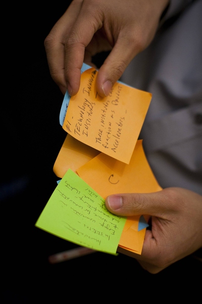 Notes from one of the six lunch-time group discussions on manufacturing.
