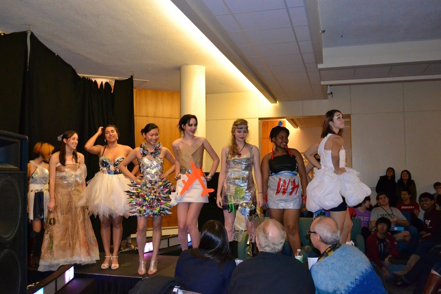 The models took a final strut down the catwalk before the judges announced the winners.
