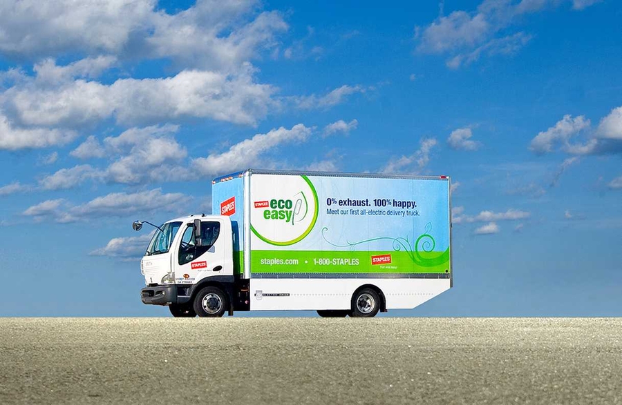 New MIT research suggests that electric delivery trucks, like this one, can help both the environment and the business bottom line.
