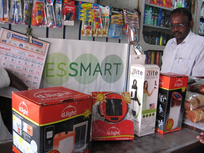 Essmart began demonstrating solar technology in Tamil Nadu stores after its surveys revealed that the area is an ideal market for solar lanterns and inverters.