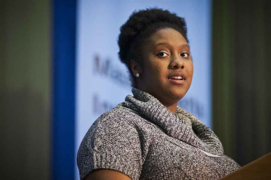MIT senior Shamarah Hernandez reflected on the event's theme, 'Expanding the Possible.'