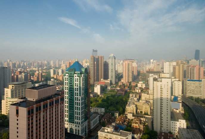The skyline of Shanghai, China