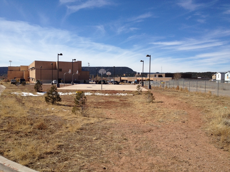 Navajo Middle School &#8212; where senior Joe Conte developed an outer space unit for the school's sixth-grade science class &#8212; sits on the Navajo Nation in New Mexico.