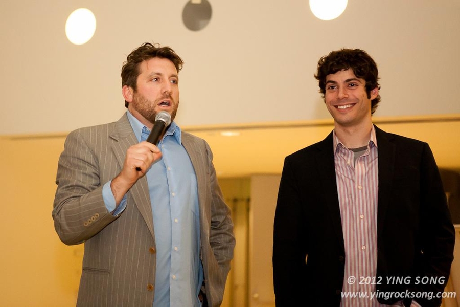 Sam Magee, coordinator of student arts programs and Greg Kuperman, chair of the activities committee for the Graduate Student Council at MIT.