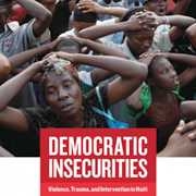 Cover, "Democratic Insecurities" by Erica James; Image courtesy of UC Press
