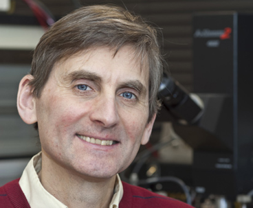Professor Jesús del Alamo in his lab