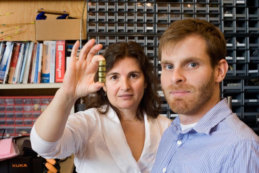 Daniela Rus, left, and Kyle Gilpin.