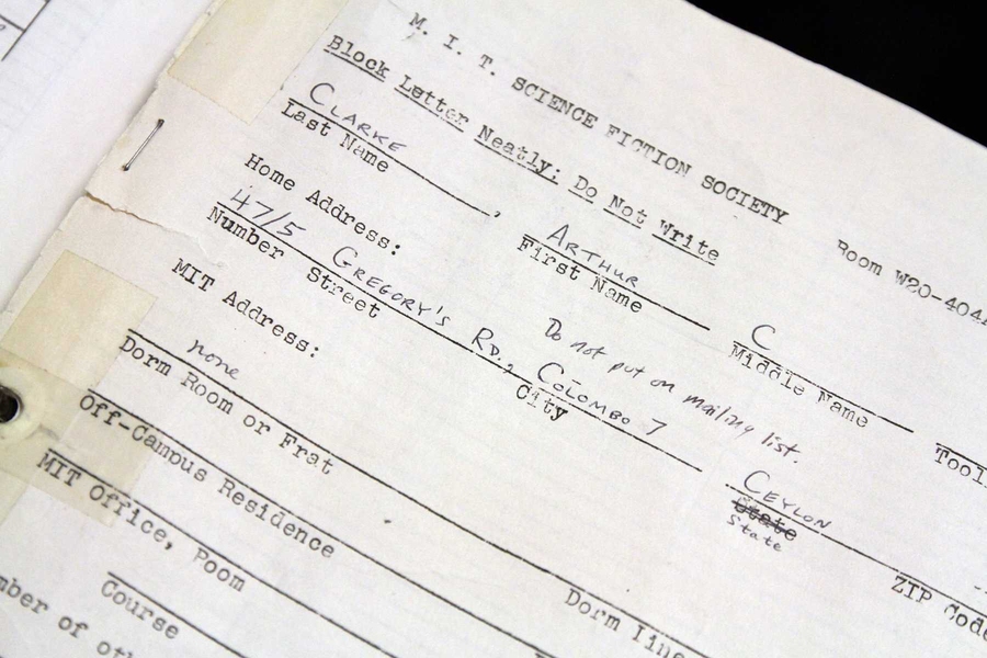 Society members have included science fiction icons such as author Arthur C. Clarke, whose membership card is preserved in the library. Other renowned authors who have had Society affiliations include Isaac Asimov and former Vatican Astronomer Guy Consolmagno '74.