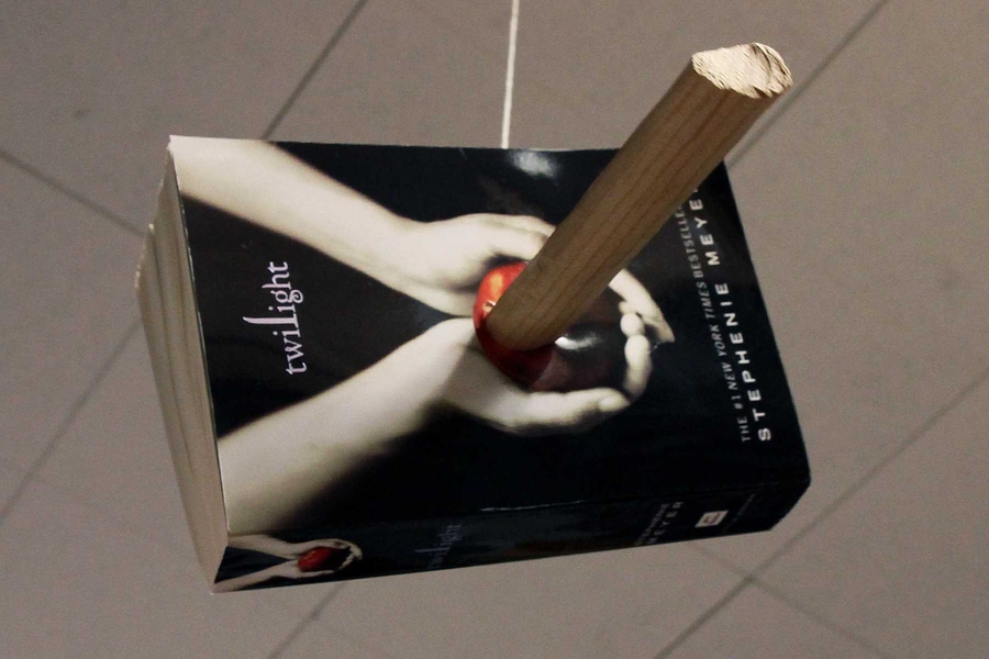 One Society member insisted that driving a stake through the heart of Stephanie Meyer’s best-selling <i>Twilight</i> and hanging it from the ceiling is not an editorial comment about the book, but internal opinion on the novel still varies.