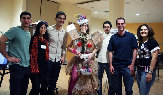 The 'Fashion Show; winner with several other Sidney-Pacific residents