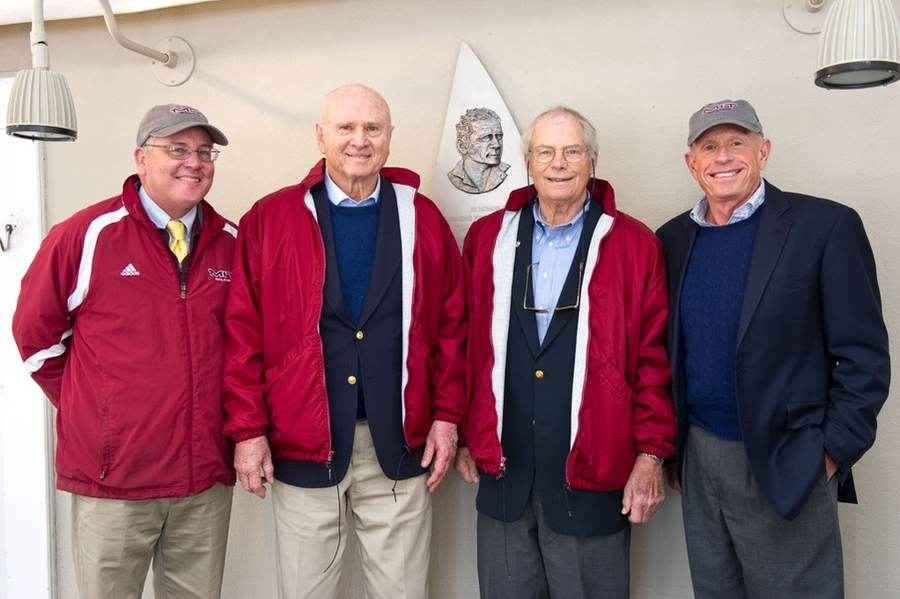 MIT Sailing Master Fran Charles, Lowell North, Terry Kohler and Tom Whidden, president of North Sails.