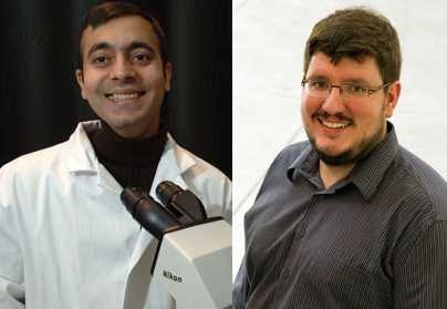 Assistant Professors Rohit Karnik, left, and Felix Parra.