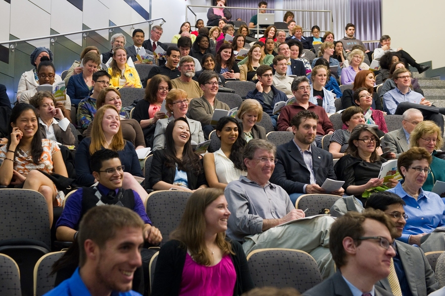 MIT students, staff and faculty gather to celebrate fellow community members at the 2012 Awards Convocation.