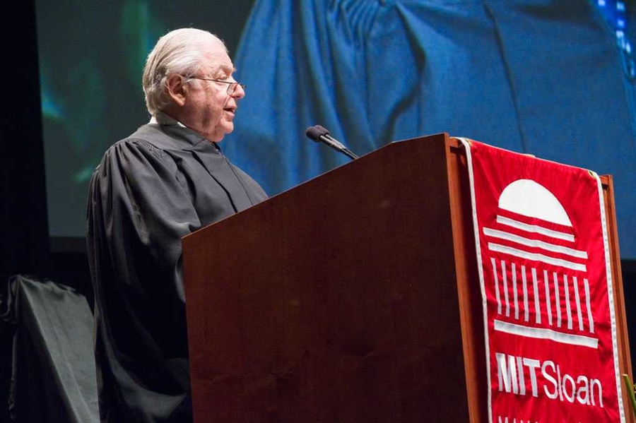 Distinguished Alumni speaker Martin Trust, SM ’58, Industrial Management.