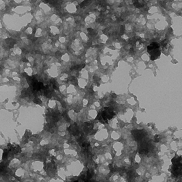 Disordered materials, such as this slice of amorphous silicon (a material often used to make solar cells), have been very difficult to model mathematically. New mathematical methods developed at MIT should help with such modeling. 