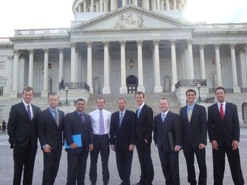 left to right: Ian Faust, Dan Brunner, Harold Barnard, Mike Garrett, Bob Mumgaard, Zach Hartwig, John Walk, Brandon Sorbom, Evan Davis
