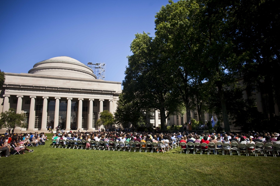 Convocation took place under sunny skies on Killian Court for the members of the Class of 2016 and their families.