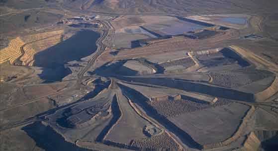 McCoy Cover Mine (silver), Lander County, Nevada. Open pit mining during operations.