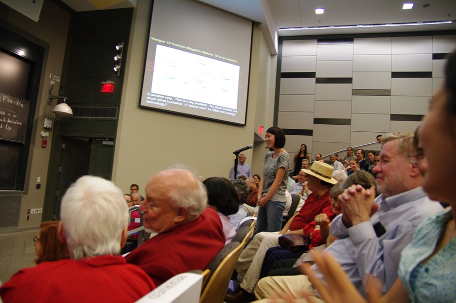 Audience members participate in the event, which took place on Sept. 13