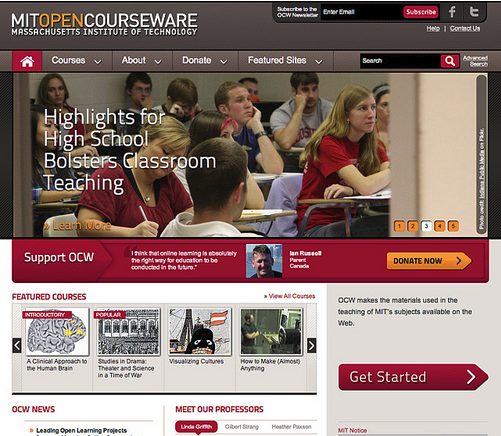 MIT OpenCourseWare to launch improved site design | MIT News |  Massachusetts Institute of Technology