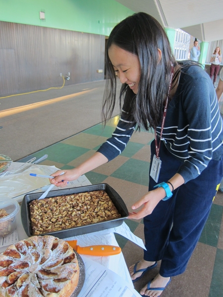 Lynn Yu &#39;16 is one of the many Burton Conner residents who participated in the annual event.