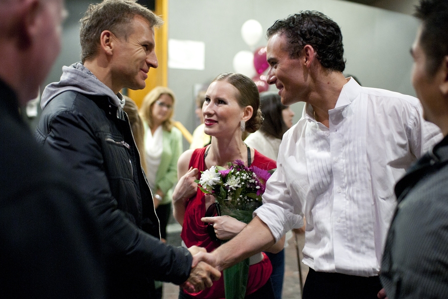 Olga Rostapshova and Brad Lowe (right) participated in the MIT fall showcase, an annual event showcasing team members in a non-competitive setting.