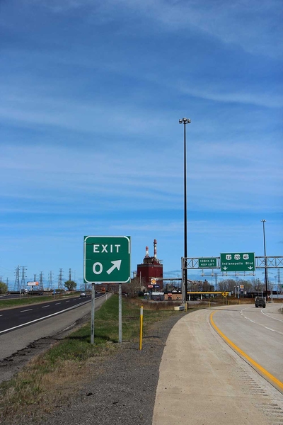 Road sign saying "Exit 0"