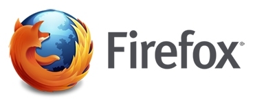 An orange fox wraps around blue orb with the text "Firefox".