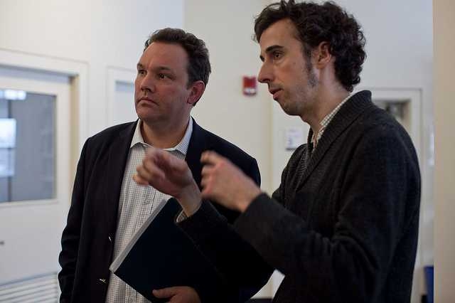 Alistair Horton, of the Abdul Latif Jameel Community Initiatives, and Victor Grau Serrat, co-director of D-Lab.