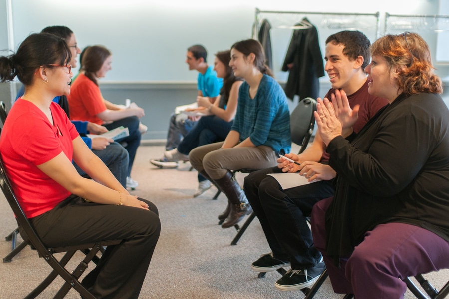 Students participated in speed friending, the equivalent of speed dating for developing friendships. Students received tips from instructors on how to make a good first impression.
