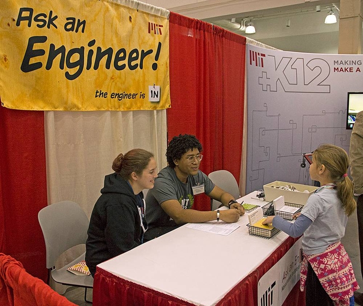 The MIT School of Engineering's "Ask an Engineer" feature, long available online, got a personal touch at the event.