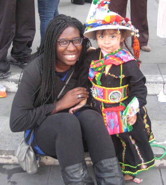 Ekuta took in the festivities during a trip to Santiago, Chile, where she spent three months rsearching the effects of ADHD on memory in children.
